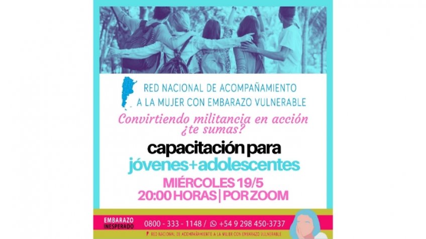 La Red de Acompañamiento a la Mujer con Embarazo Vulnerable brindará una capacitación